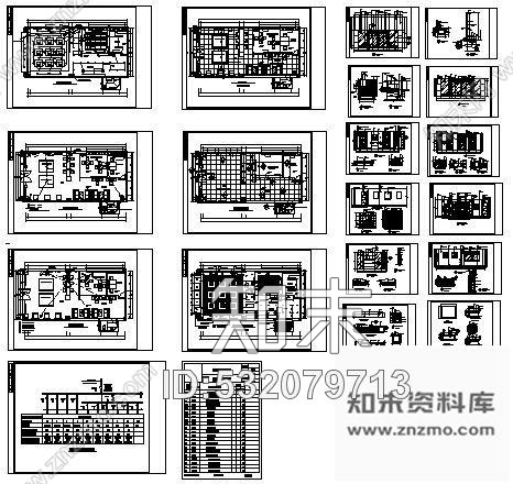 施工图售楼处cad施工图下载【ID:532079713】