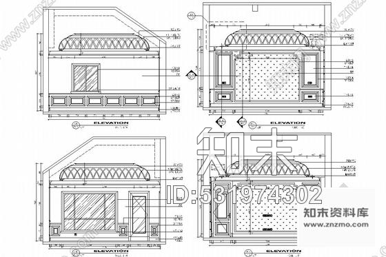 施工图江苏学雅芳邻毓秀钟灵中式风格三层别墅装修图cad施工图下载【ID:531974302】