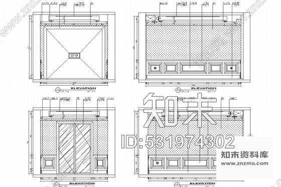 施工图江苏学雅芳邻毓秀钟灵中式风格三层别墅装修图cad施工图下载【ID:531974302】