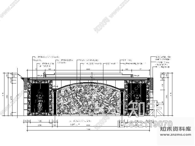 施工图无锡某洗浴休闲中心装修图(含效果)cad施工图下载【ID:632119070】