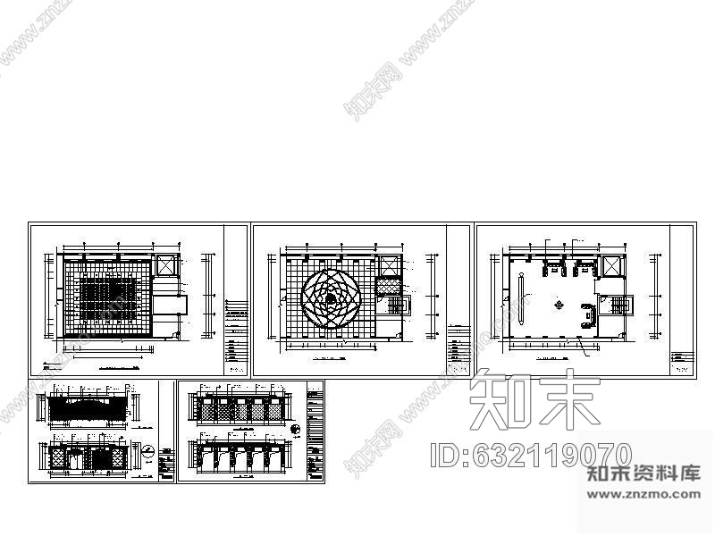 施工图无锡某洗浴休闲中心装修图(含效果)cad施工图下载【ID:632119070】