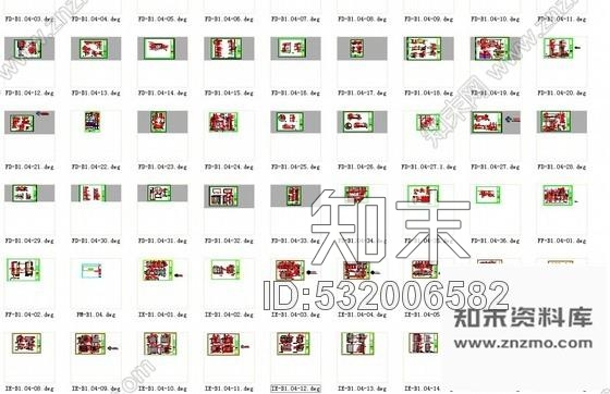 施工图深圳东南亚餐厅室内装修施工图(含实景)cad施工图下载【ID:532006582】