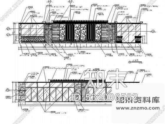 施工图深圳东南亚餐厅室内装修施工图(含实景)cad施工图下载【ID:532006582】