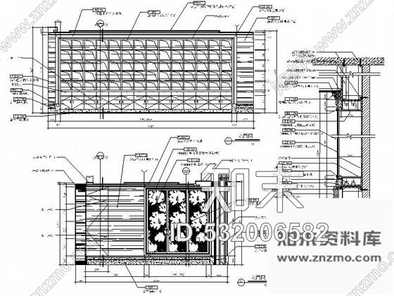 施工图深圳东南亚餐厅室内装修施工图(含实景)cad施工图下载【ID:532006582】