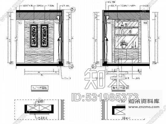 施工图福州江景水岸豪宅新中式风格复式装修图含效果cad施工图下载【ID:531985373】