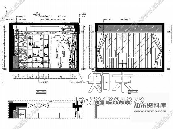 施工图福州江景水岸豪宅新中式风格复式装修图含效果cad施工图下载【ID:531985373】