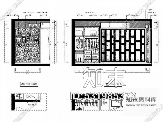 施工图福州江景水岸豪宅新中式风格复式装修图含效果cad施工图下载【ID:531985373】