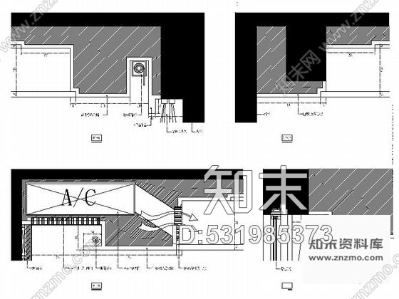 施工图福州江景水岸豪宅新中式风格复式装修图含效果cad施工图下载【ID:531985373】