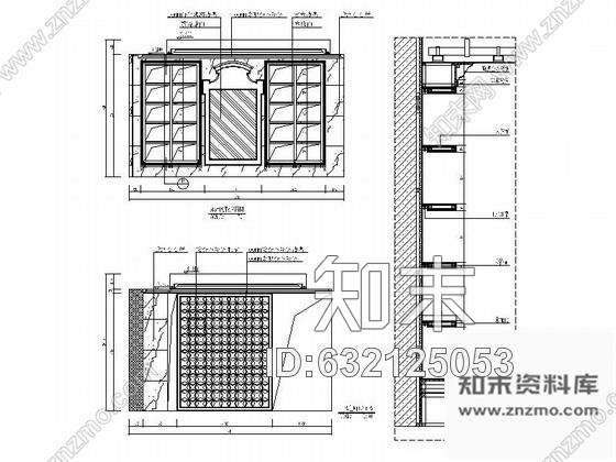 施工图北京量贩式娱乐会所KTV包间装修图cad施工图下载【ID:632125053】