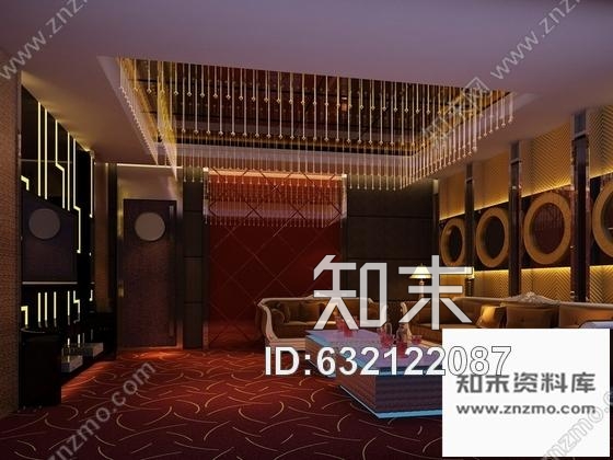 施工图郑州某豪华娱乐KTV室内装修施工图含效果cad施工图下载【ID:632122087】