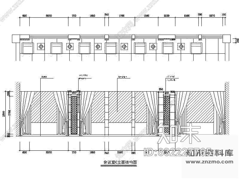 图块/节点会议室详图cad施工图下载【ID:832227765】