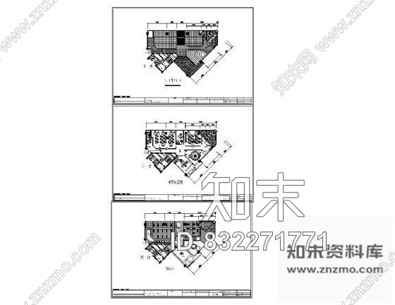 图块/节点办公空间平面设计图cad施工图下载【ID:832271771】