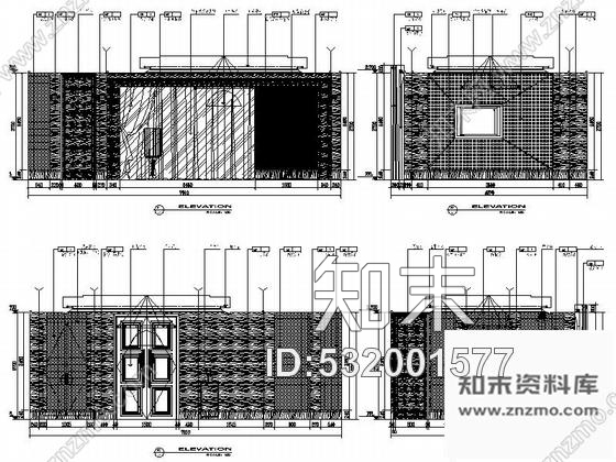 施工图无锡特色精品古典餐厅CAD装修图含效果实景cad施工图下载【ID:532001577】