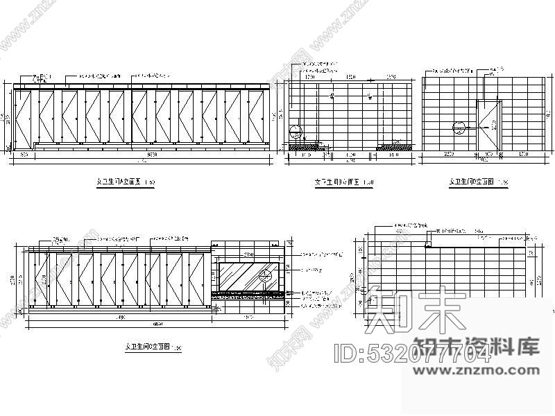 施工图辽宁某大型百货商场第五层室内装修图cad施工图下载【ID:532077704】