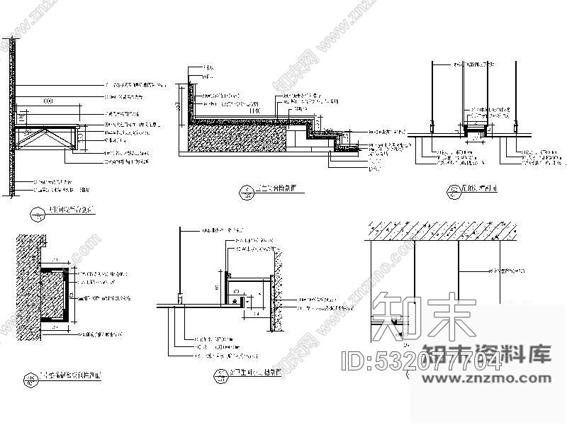 施工图辽宁某大型百货商场第五层室内装修图cad施工图下载【ID:532077704】