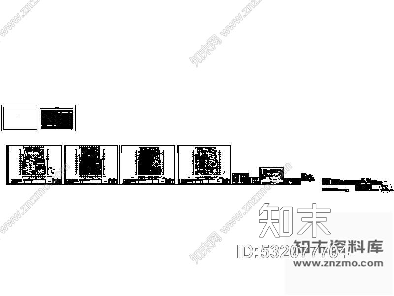 施工图辽宁某大型百货商场第五层室内装修图cad施工图下载【ID:532077704】