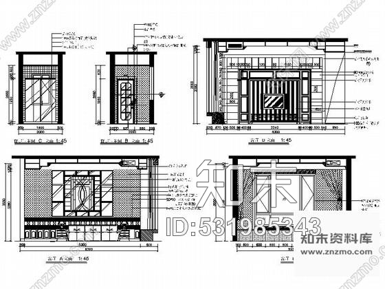 施工图毕业设计叠拼欧式双层别墅室内装修图含方案cad施工图下载【ID:531985343】