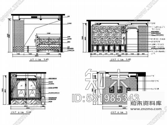 施工图毕业设计叠拼欧式双层别墅室内装修图含方案cad施工图下载【ID:531985343】