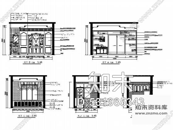 施工图毕业设计叠拼欧式双层别墅室内装修图含方案cad施工图下载【ID:531985343】