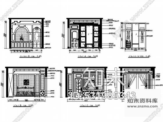 施工图毕业设计叠拼欧式双层别墅室内装修图含方案cad施工图下载【ID:531985343】