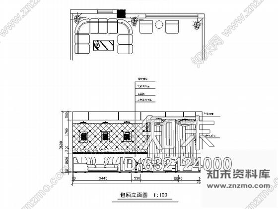 施工图时尚现代风格酒吧室内装修施工图cad施工图下载【ID:632124000】