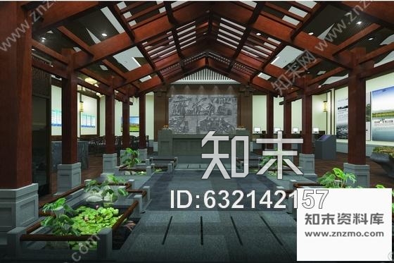 施工图南京自然风景区典雅中式游客服务中心装修施工图含效果图cad施工图下载【ID:632142157】