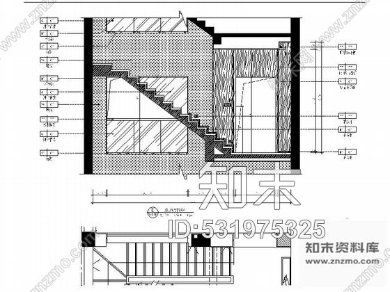 施工图深圳华丽雅致新中式五层别墅样板房室内设计施工图含高清效果图及效果图模型cad施工图下载【ID:531975325】