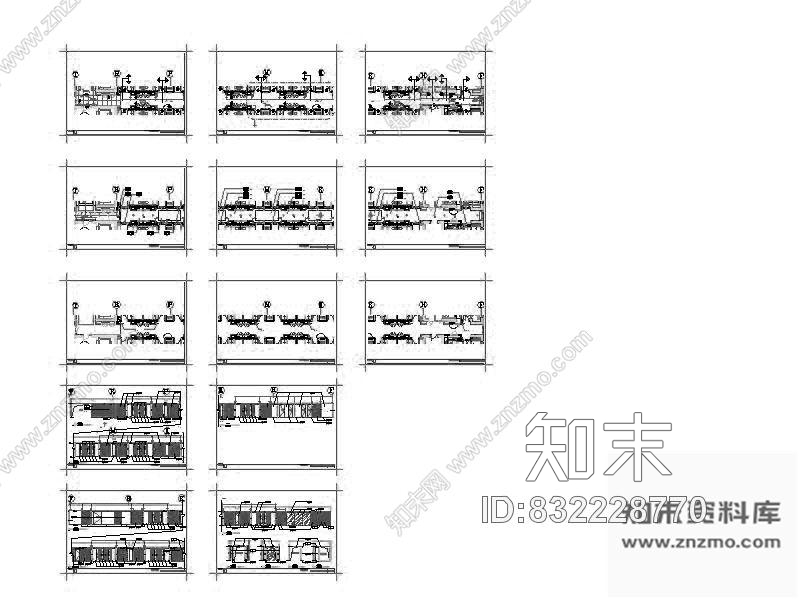 酒店走廊装修详图cad施工图下载【ID:832228770】