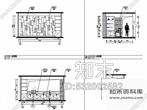 施工图福州两层木质时尚餐厅室内施工图含高清效果图cad施工图下载【ID:532002582】
