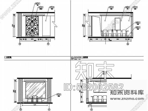 施工图福州两层木质时尚餐厅室内施工图含高清效果图cad施工图下载【ID:532002582】