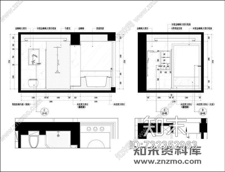 世茂天城臻园cad施工图下载【ID:732352963】