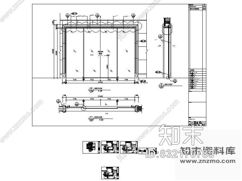 图块/节点样板房厨房趟门详图cad施工图下载【ID:832176785】