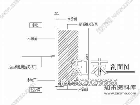 施工图江苏超五星级酒店健身房装修设计CAD施工图含效果cad施工图下载【ID:532026665】
