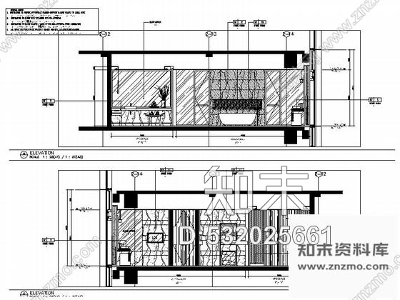 施工图辽宁精品豪华五星级现代风格酒店客房酒廊部分室内装修施工图cad施工图下载【ID:532025661】