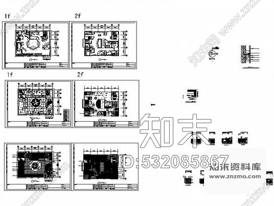 施工图广东现代型智能时尚典雅写字楼室内装修施工图含水电图施工图下载【ID:532085867】