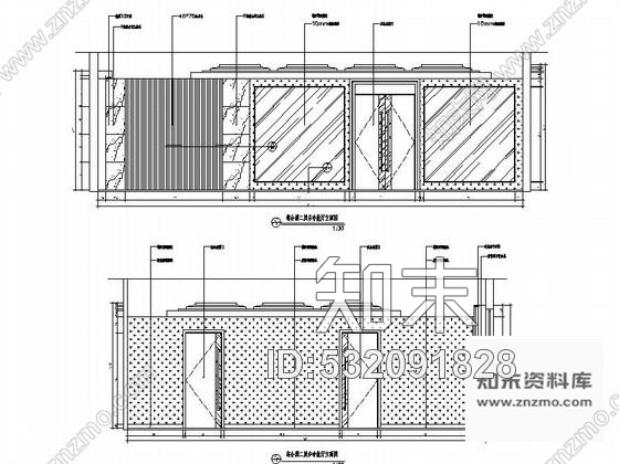 施工图高速公路服务区综合楼多功能厅装修施工图含效果cad施工图下载【ID:532091828】