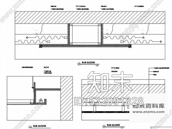 施工图高速公路服务区综合楼多功能厅装修施工图含效果cad施工图下载【ID:532091828】