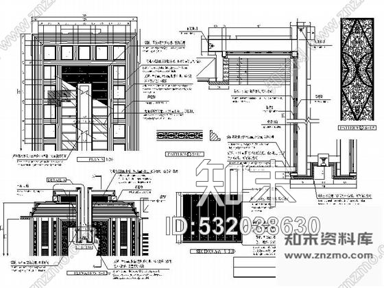 施工图北京某豪华酒店意大利特色餐厅施工图cad施工图下载【ID:532038630】