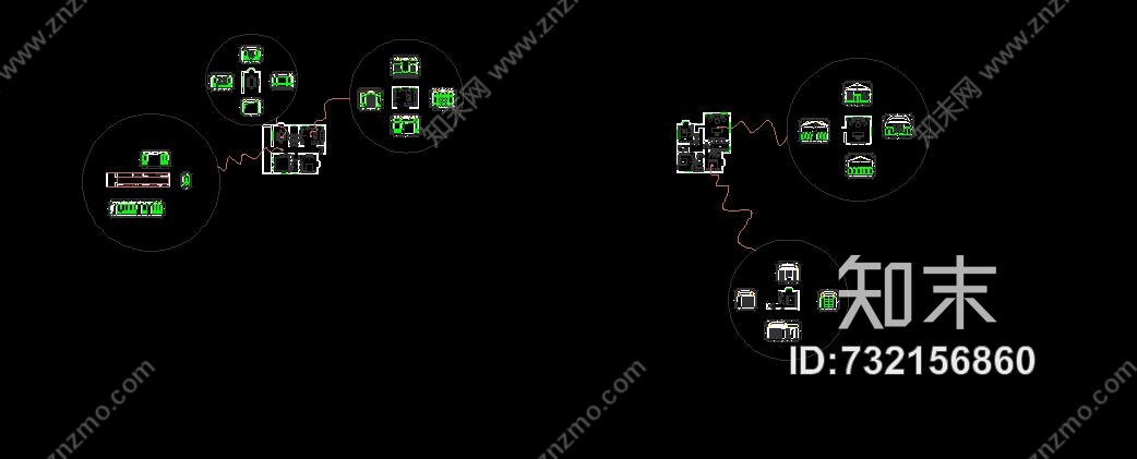 一套公司60万别墅cad装修图纸，含效果图，对于新手和新设计师有很大帮助cad施工图下载【ID:732156860】