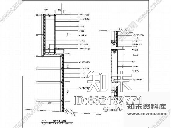 图块/节点某店铺二层广告灯箱节点详图施工图下载【ID:832169771】