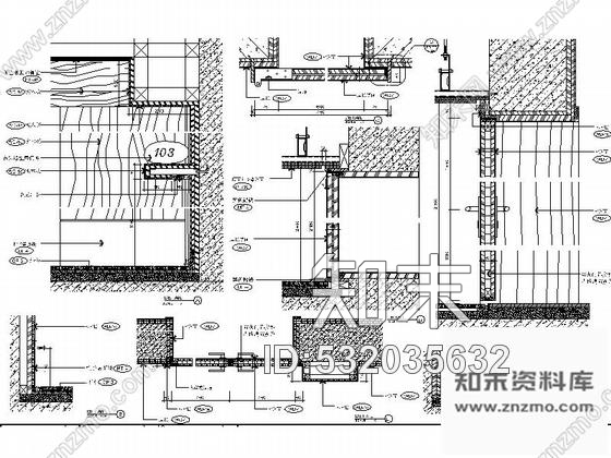 施工图浙江度假酒店6层走廊装修设计施工图cad施工图下载【ID:532035632】