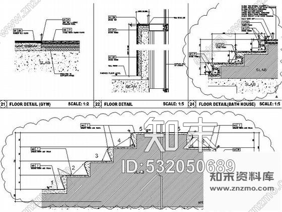 施工图广州某国际酒店SPA室装修图cad施工图下载【ID:532050689】