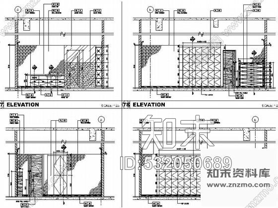 施工图广州某国际酒店SPA室装修图cad施工图下载【ID:532050689】