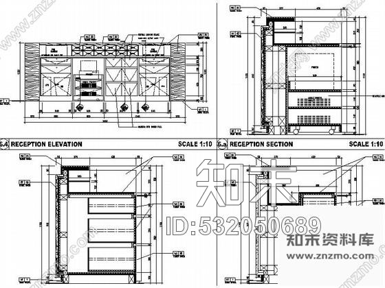 施工图广州某国际酒店SPA室装修图cad施工图下载【ID:532050689】