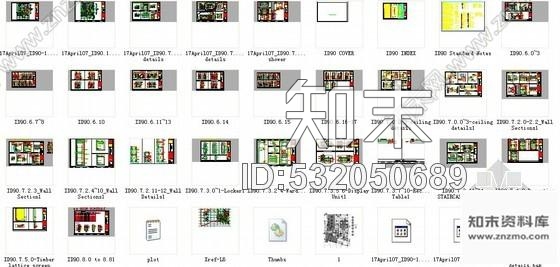 施工图广州某国际酒店SPA室装修图cad施工图下载【ID:532050689】