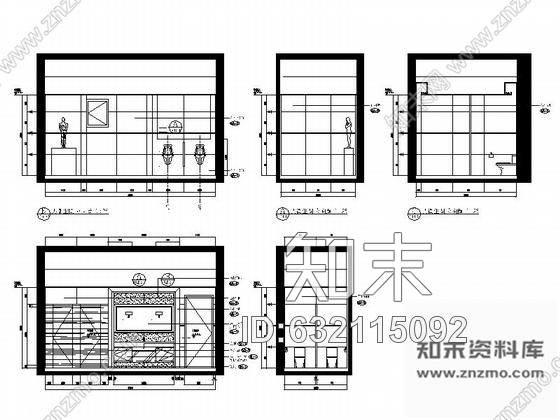 施工图浙江高档地下室休闲会所室内装饰设计CAD施工图cad施工图下载【ID:632115092】