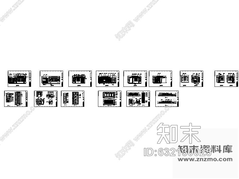 施工图26平方KTV包间装修图cad施工图下载【ID:632130025】