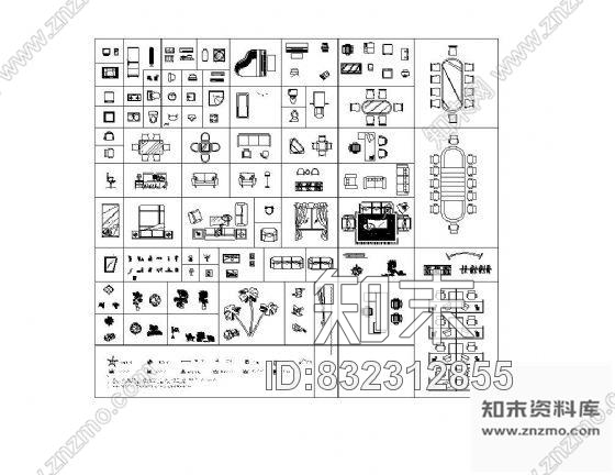 图块/节点室内设计图块简集cad施工图下载【ID:832312855】