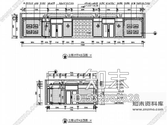 施工图某知名汽车集团气派办公空间局部装修图含效果cad施工图下载【ID:532083828】