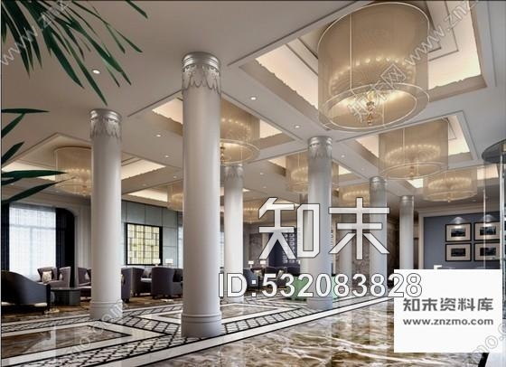 施工图某知名汽车集团气派办公空间局部装修图含效果cad施工图下载【ID:532083828】